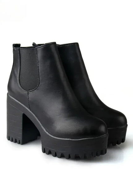KissICON 2024 Autumn/Winter New Women's Short Boots, Coarse Heel,