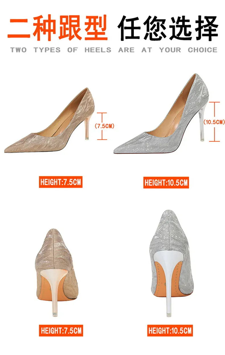 KissICON 2024 Fashion Comfort Wedding Single Shoes Shallow Mouth