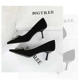 KissICON 2024 Fashion Party Women Pumps Thin High Heels