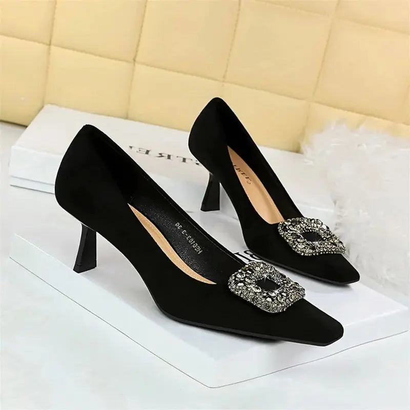 KissICON 2024 Fashion Party Women Pumps Thin High Heels