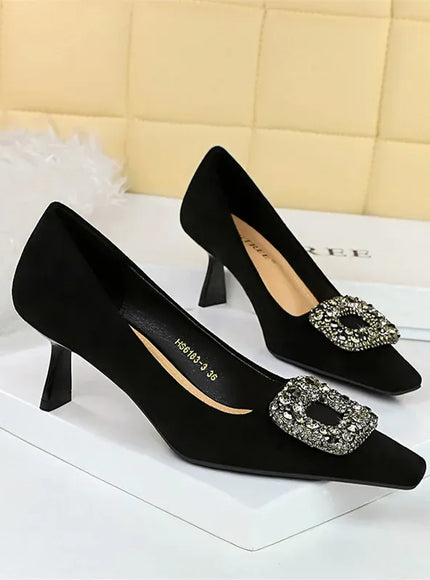 KissICON 2024 Fashion Party Women Pumps Thin High Heels