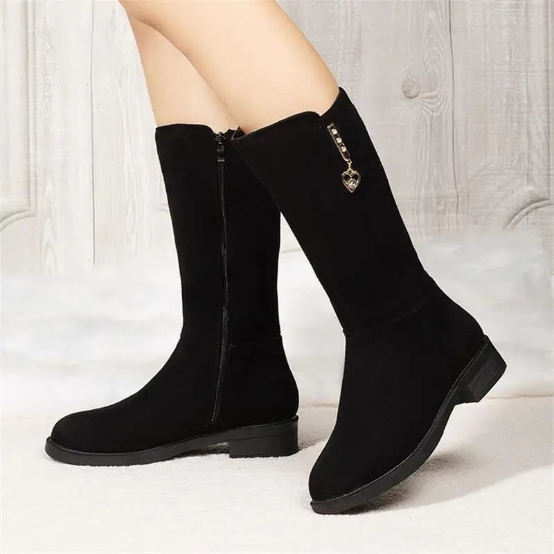 KissICON 2024 New Women Warm Plush Snow Boots Snow