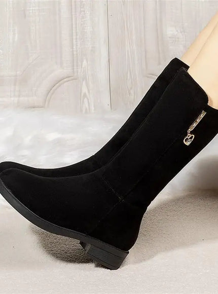 KissICON 2024 New Women Warm Plush Snow Boots Snow