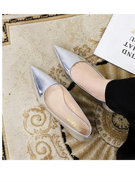 KissICON 2024 Spring New Shallow Mouth Pointed Toe Thin
