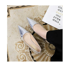 KissICON 2024 Spring New Shallow Mouth Pointed Toe Thin