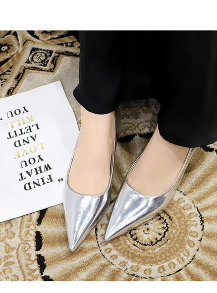 KissICON 2024 Spring New Shallow Mouth Pointed Toe Thin