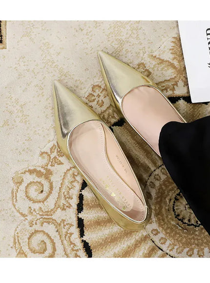 KissICON 2024 Spring New Shallow Mouth Pointed Toe Thin