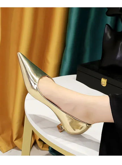 KissICON 2024 Spring New Shallow Mouth Pointed Toe Thin