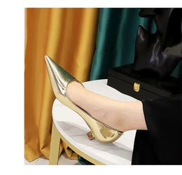 KissICON 2024 Spring New Shallow Mouth Pointed Toe Thin