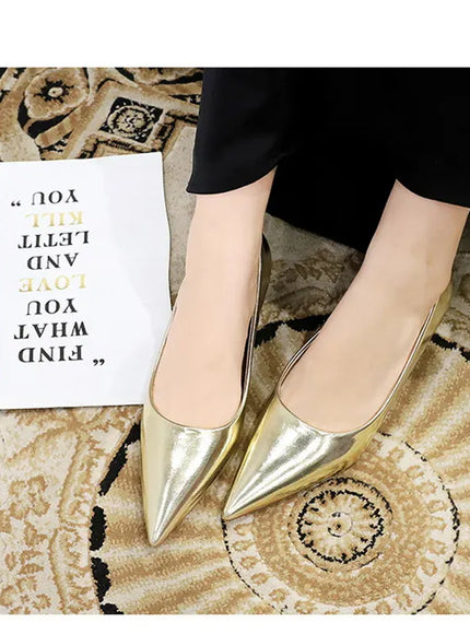 KissICON 2024 Spring New Shallow Mouth Pointed Toe Thin