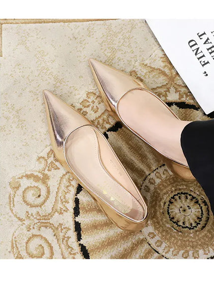 KissICON 2024 Spring New Shallow Mouth Pointed Toe Thin