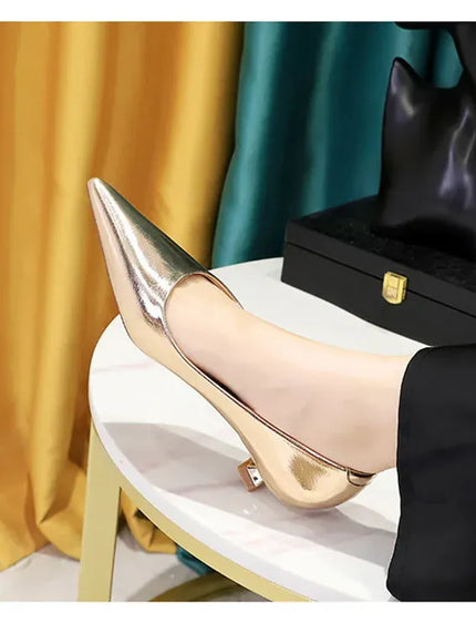 KissICON 2024 Spring New Shallow Mouth Pointed Toe Thin
