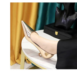 KissICON 2024 Spring New Shallow Mouth Pointed Toe Thin