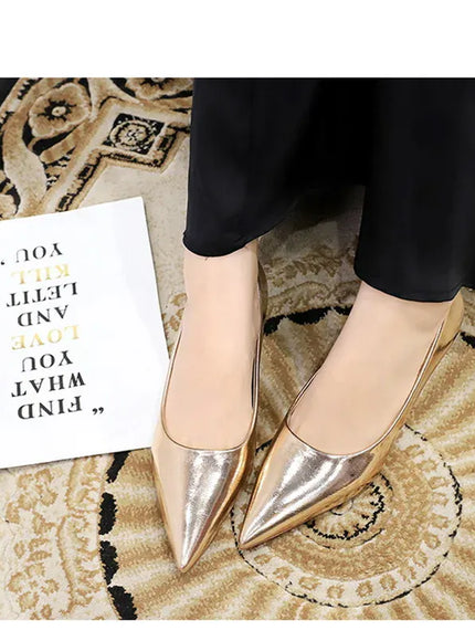 KissICON 2024 Spring New Shallow Mouth Pointed Toe Thin