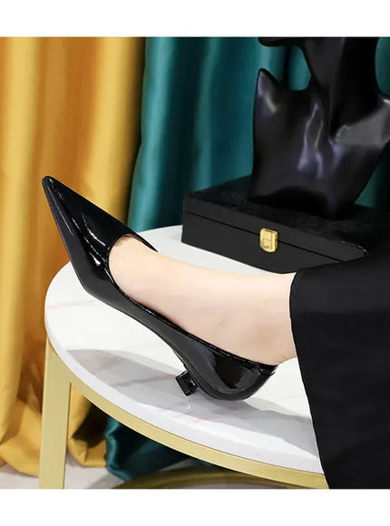 KissICON 2024 Spring New Shallow Mouth Pointed Toe Thin