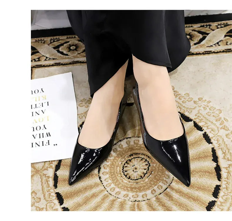 KissICON 2024 Spring New Shallow Mouth Pointed Toe Thin