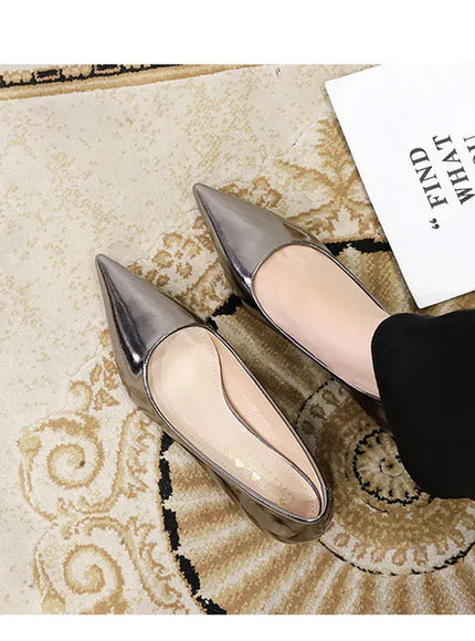 KissICON 2024 Spring New Shallow Mouth Pointed Toe Thin