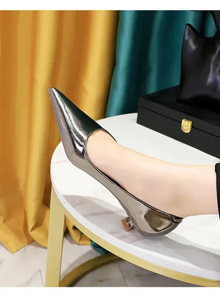 KissICON 2024 Spring New Shallow Mouth Pointed Toe Thin