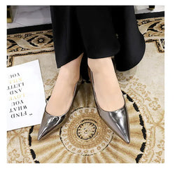 KissICON 2024 Spring New Shallow Mouth Pointed Toe Thin