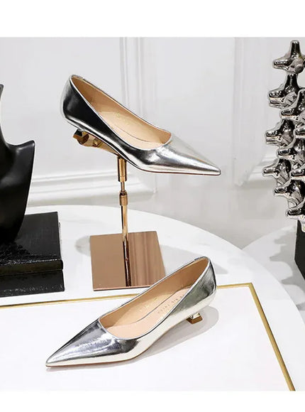 KissICON 2024 Spring New Shallow Mouth Pointed Toe Thin
