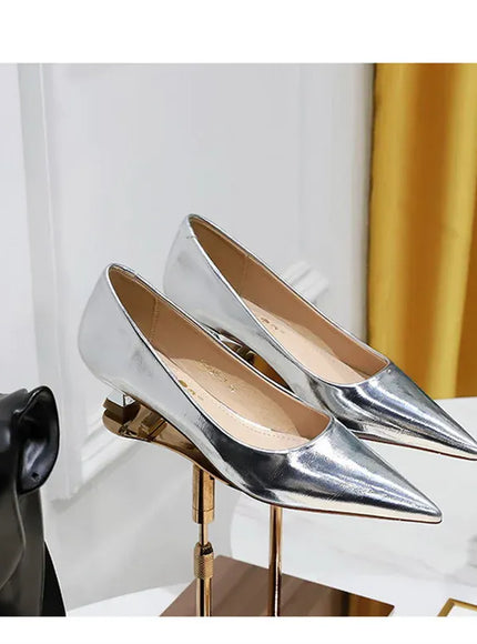 KissICON 2024 Spring New Shallow Mouth Pointed Toe Thin