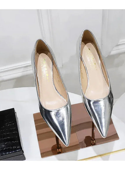 KissICON 2024 Spring New Shallow Mouth Pointed Toe Thin
