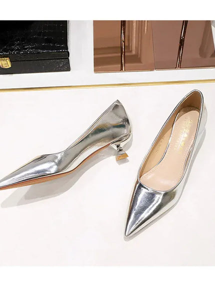 KissICON 2024 Spring New Shallow Mouth Pointed Toe Thin