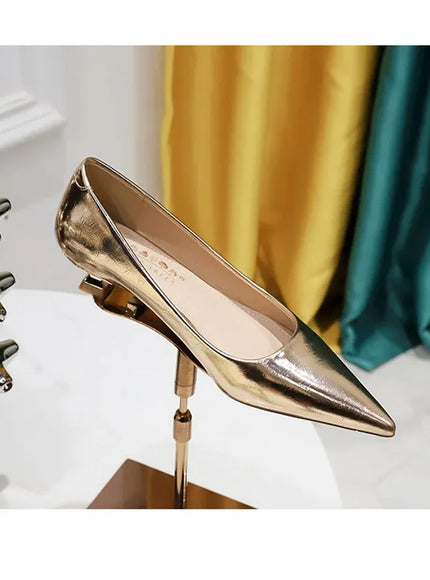 KissICON 2024 Spring New Shallow Mouth Pointed Toe Thin