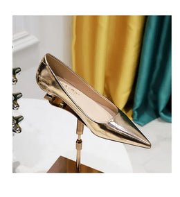 KissICON 2024 Spring New Shallow Mouth Pointed Toe Thin