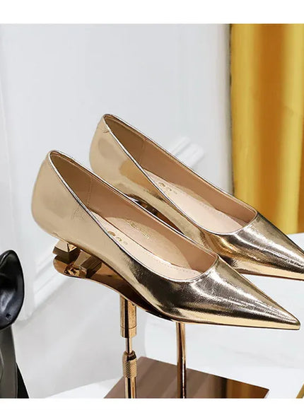 KissICON 2024 Spring New Shallow Mouth Pointed Toe Thin