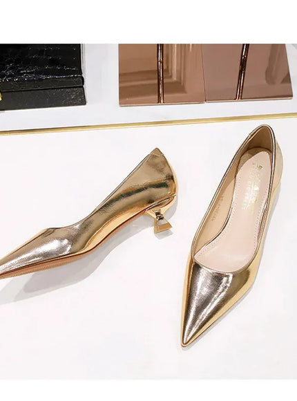 KissICON 2024 Spring New Shallow Mouth Pointed Toe Thin