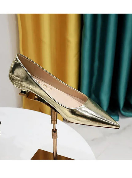 KissICON 2024 Spring New Shallow Mouth Pointed Toe Thin