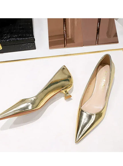 KissICON 2024 Spring New Shallow Mouth Pointed Toe Thin