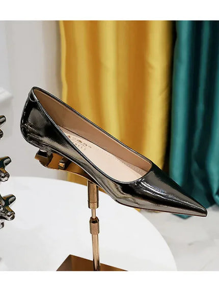 KissICON 2024 Spring New Shallow Mouth Pointed Toe Thin