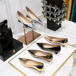 KissICON 2024 Spring New Shallow Mouth Pointed Toe Thin