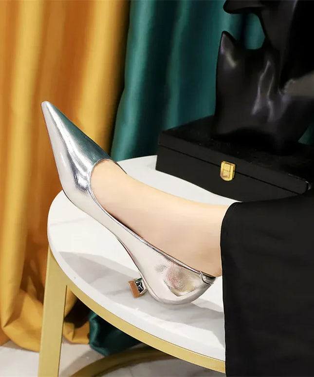 KissICON 2024 Spring New Shallow Mouth Pointed Toe Thin
