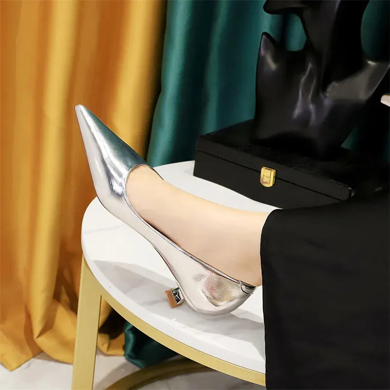 KissICON 2024 Spring New Shallow Mouth Pointed Toe Thin