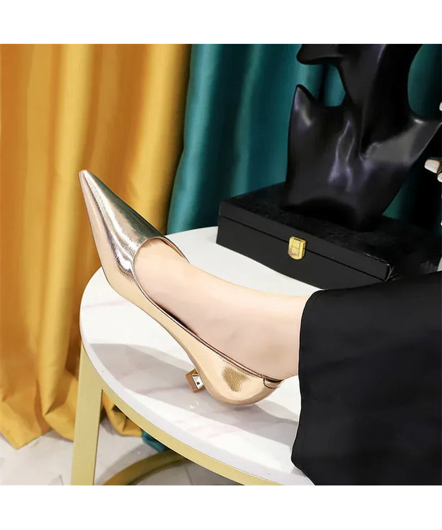 KissICON 2024 Spring New Shallow Mouth Pointed Toe Thin