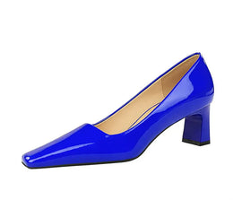 KissICON 2024 Spring Versatile Fashion Shallow Mouth Patent Leather