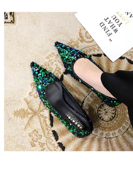 KissICON 2024 Version Fashion Style Sequin Women's Shoes Shallow
