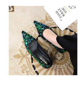 KissICON 2024 Version Fashion Style Sequin Women's Shoes Shallow