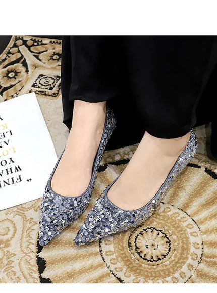 KissICON 2024 Version Fashion Style Sequin Women's Shoes Shallow