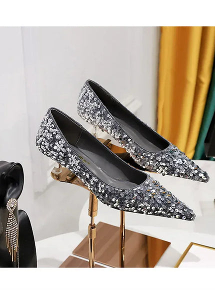 KissICON 2024 Version Fashion Style Sequin Women's Shoes Shallow