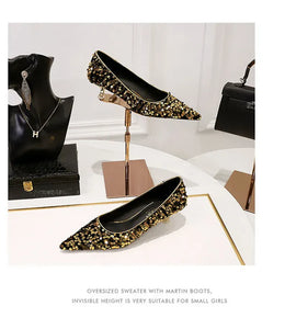 KissICON 2024 Version Fashion Style Sequin Women's Shoes Shallow