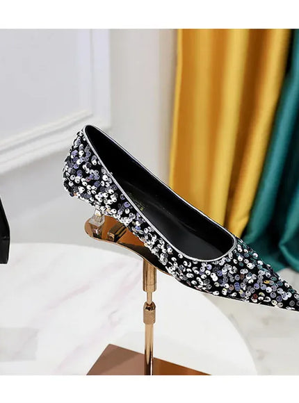 KissICON 2024 Version Fashion Style Sequin Women's Shoes Shallow