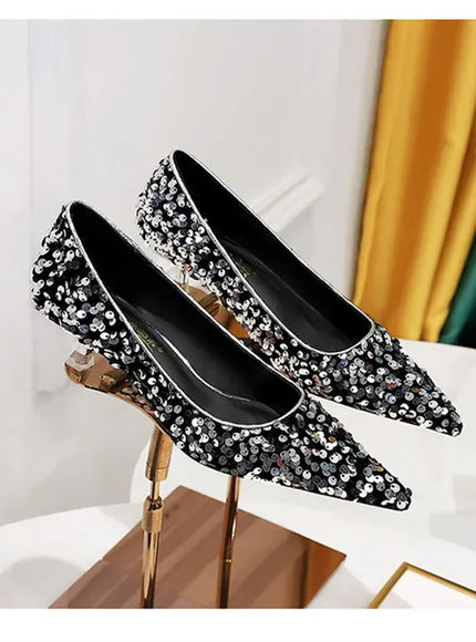 KissICON 2024 Version Fashion Style Sequin Women's Shoes Shallow