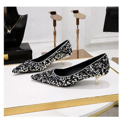 KissICON 2024 Version Fashion Style Sequin Women's Shoes Shallow