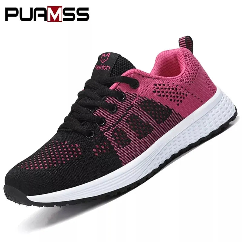 Dropshipman 2024 Women Sport Shoes Fashion Platform Sneakers Ladies Spring Winter Flats Running Shoes for Woman