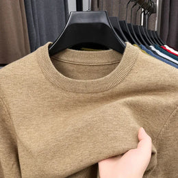 KissICON 2025 Diamond Knit Round Neck Mens Casual Fashion Sweater