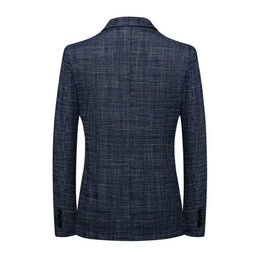 KissICON 2025 Mens Korean Slim Fit Business Casual Blazer